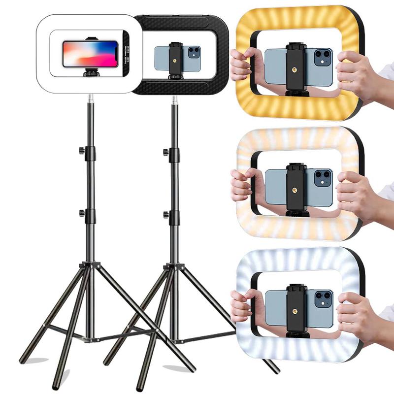 Selfie Light with Rotatable Stand & Phone Holder, 1 Count Portable Mini Fill Light for Phone Photography, Computer Video Conference Ring Light