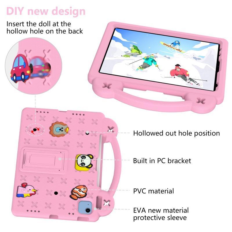 Cute Cartoon Pattern Tablet Case with Stand, 1 Count Tablet Protective Cover, Tablet Protector for iPad, Tablet Accessories