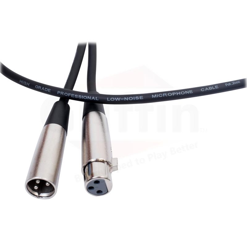 Dynamic Vocal Microphones with XLR Mic Cables & Clips (3 Pack) by FAT TOAD - Cardioid Handheld