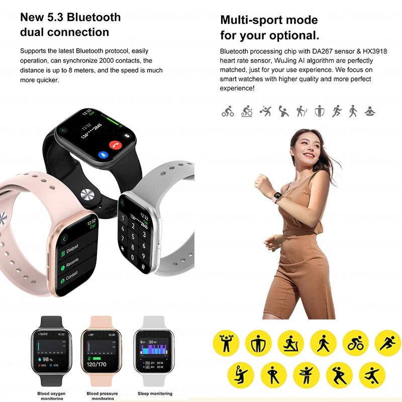 New Original For Apple Watch 10 Series Smart Watch Men NFC Always Display Body Temperature BT Call Waterproof Women Smart Watch