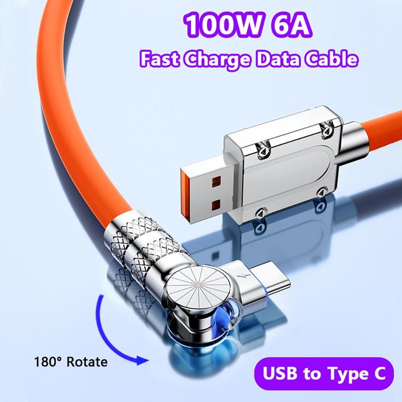 100W 6A Super Fast Charging Cable, USB to Type C Data Cable, High Speed USB Charger Cable, Fast Charging Cable for Huawei Honor Xiaomi Redmi POCO Samsung OPPO VIVO iPhone 15