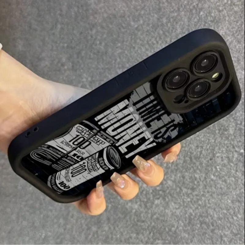 Money Pattern Phone Case, Anti-drop Cellphone Protective Case, Decorative Phone Accessories Compatible with iPhone Series