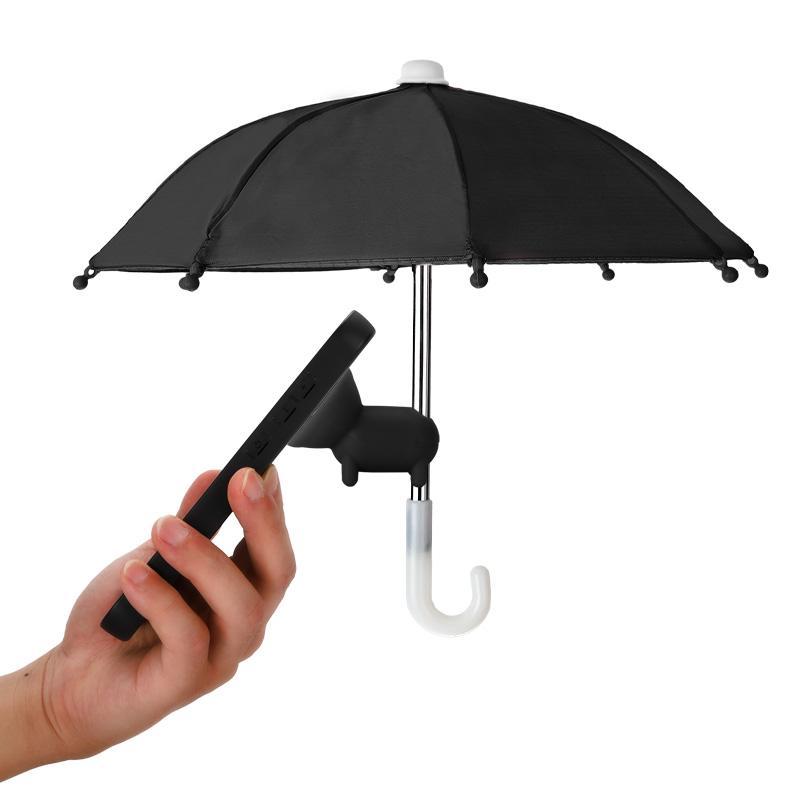 Christmas Outdoor Vacation Beach Umbrella Phone Holder, Anti-peeping Phone Holder with Suction Cup, Mobile Phone Sun Protection Umbrella