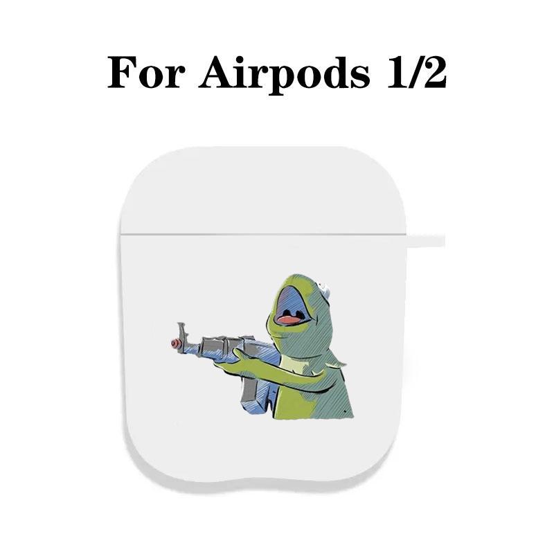 Funny Carton Pattern Earphone Case, Decorative Earphone Protector Cover, Earphone Accessories Compatible with AirPods 3 2 1