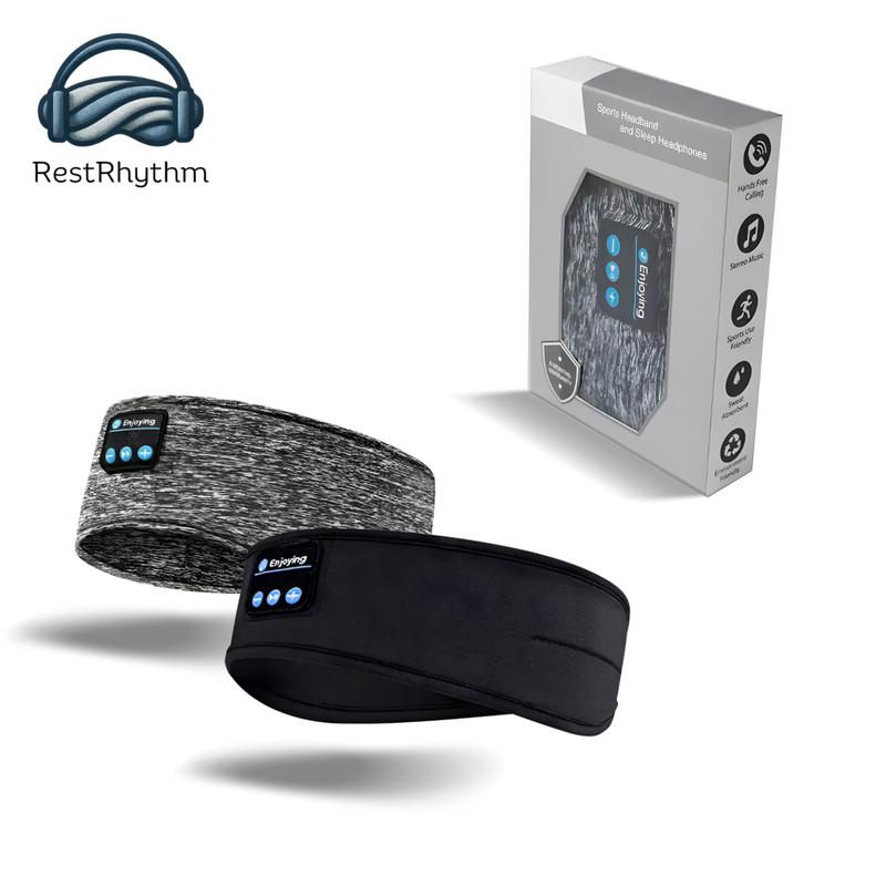 RestRhythm Sleep Bluetooth Headband - Adjustable Wireless Headphone - Comfort for Rest, Workouts & Travel - Fast Charging Electronic Headset