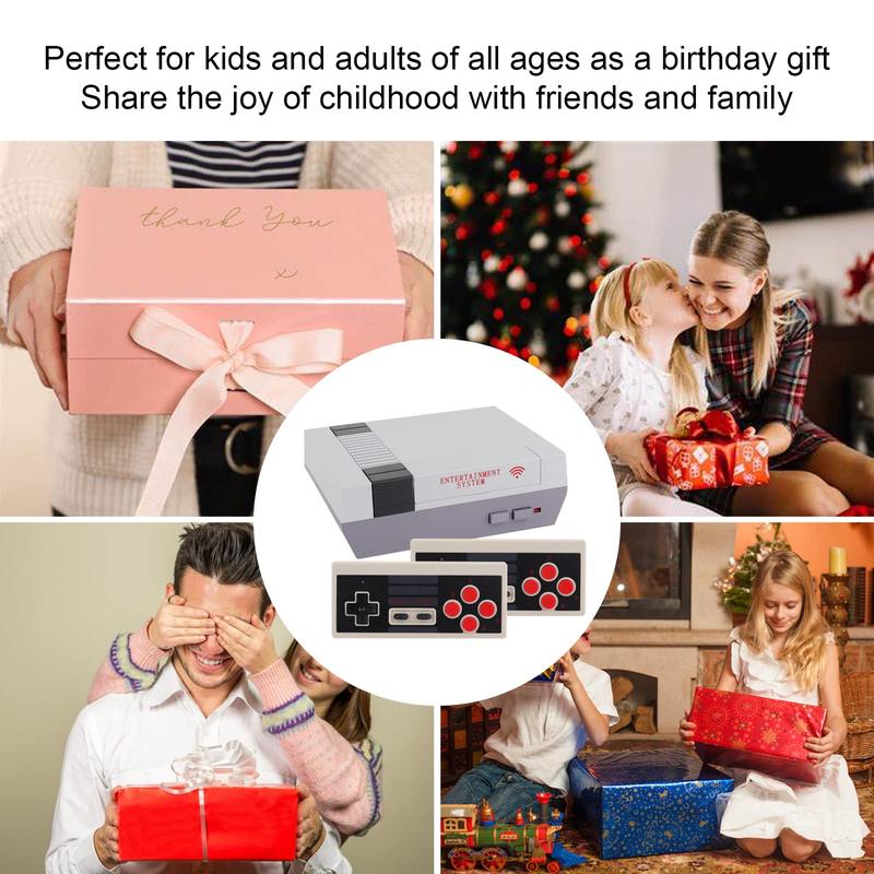 Retro Game Console with 620 Video Games,Classic Mini Game System with Wireless Controllers, AV Port Output Plug and Play,Retro Toys Gifts Choice for Children and Adults Christmas Gifts