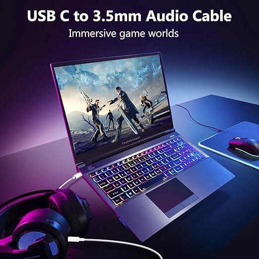 USB C to 3.5mm Audio Aux Jack Cable, Aux Cord for iPhone 15, Type C to 3.5mm Headphone Car Stereo Cord Compatible with iPhone 15 Plus  15 Pro Max, Samsung Galaxy S23 S22 Note 20, Pixel 5 XL