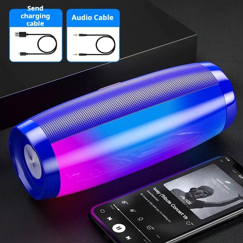 TG157 wireless speaker, portable for outdoor use, with LED light,1200mAh,waterproof,multifunctional,button operation.Smartphone AudioBluetooth speakerThanksgiving gift, Christmas and New Year gift. Christmas gift set. Halloween gift. Christmas gift.