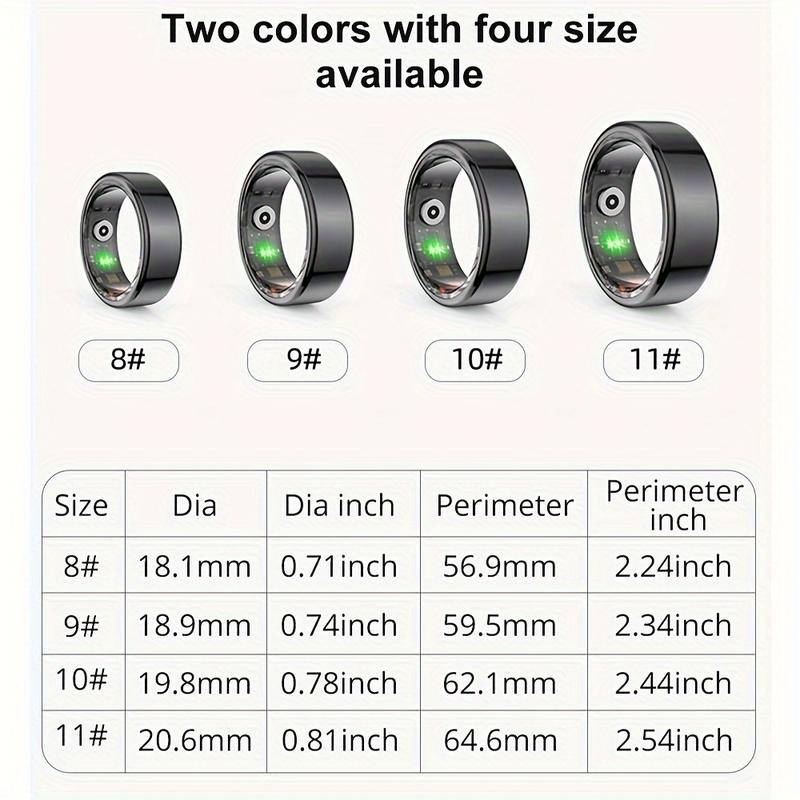 Smart Ring Fitness Tracker, Remote Camera, Waterproof Fashionable Smart Ring For Men & Women