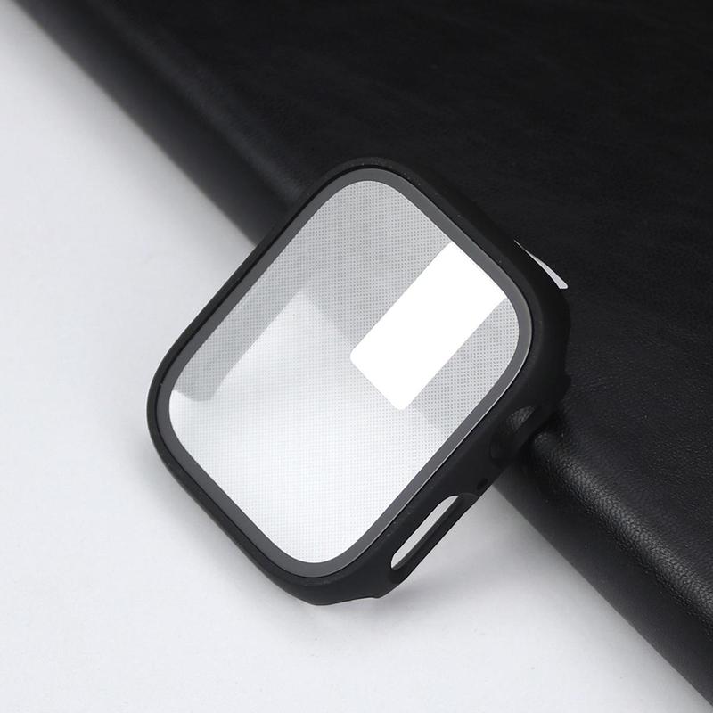 Full Coverage Watch Screen Protector, Smart Watch Screen Protective Case Compatible With Apple Watch 38mm 40mm 41mm 42mm 44mm 45mm