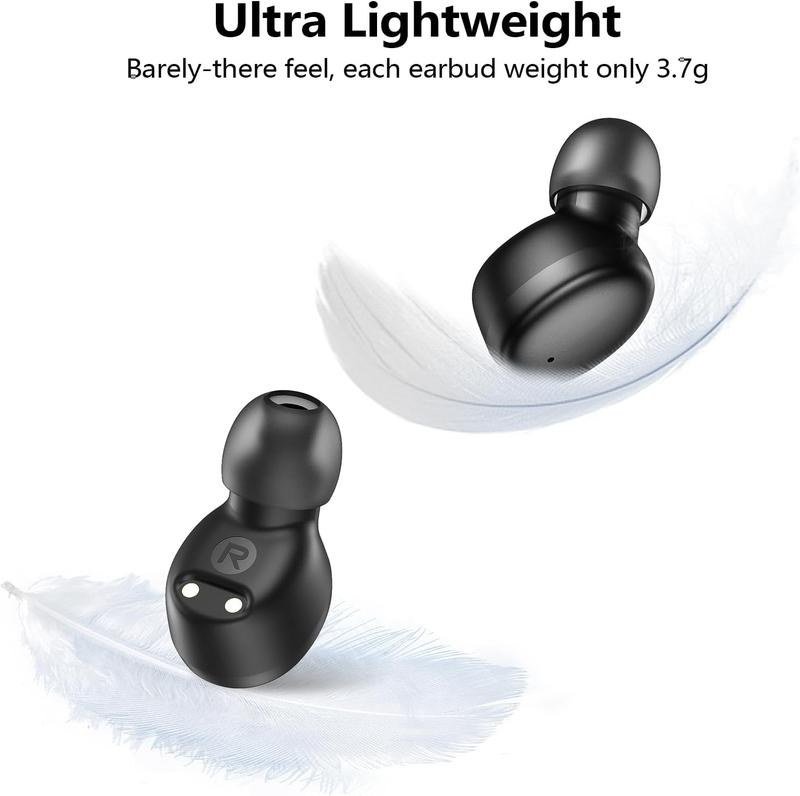 Wireless Earbuds Bluetooth 5.3 in Ear Buds Light-Weight Headphones,Deep Bass Sound,Built-in Mics Headset,Clear Calls Earphones for Sports Workout