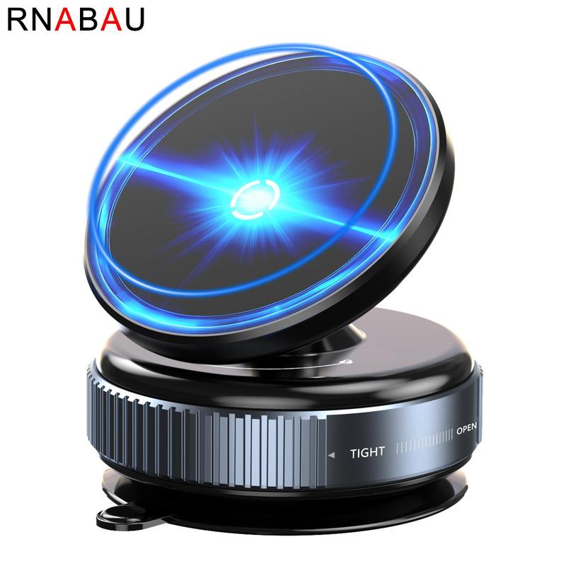 RNABAU Car Magnetic Phone Holder, 360° Rotatable Car Dashboard Phone Holder, Desktop Phone Holder, Suitable for Driving, Kitchen, Fitness Scenes