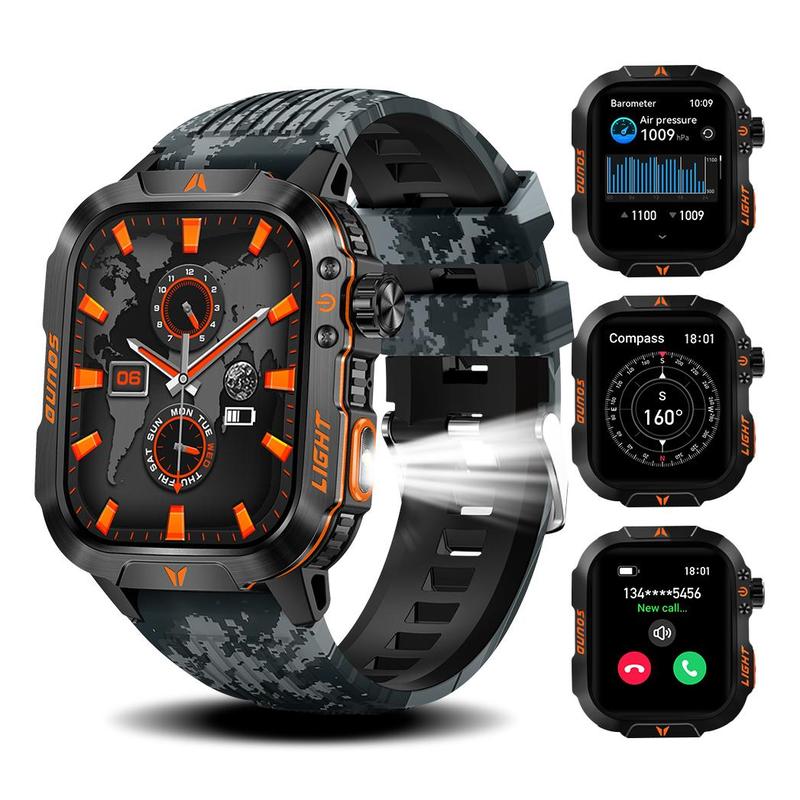 Multifunctional Smart Watch, Fashion Digital Watch with Heart Rate Monitoring & Sleep Tracking, Sports Watch with Multiple Sport Modes for Women & Men, Wearable Devices for Android & iPhone & Smartphone, Smartwatch with Wireless Call Hands-Free Function