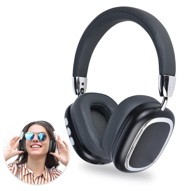 Wireless Bluetooth Headphones, 8H Playtime, Noise Cancelling, HiFi Stereo Over Ear Headphones with Microphone, Foldable Lightweight Bluetooth 5.3 Headphones for Travel Office,Summer Gifts