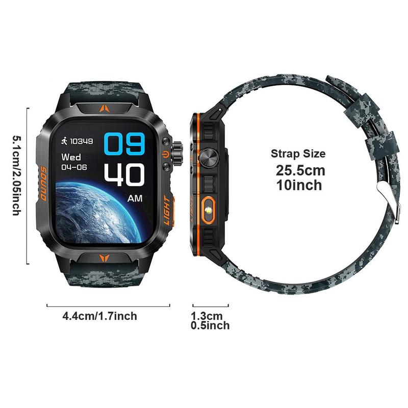 Multifunctional Smart Watch, Fashion Digital Watch with Heart Rate Monitoring & Sleep Tracking, Sports Watch with Multiple Sport Modes for Women & Men, Wearable Devices for Android & iPhone & Smartphone, Smartwatch with Wireless Call Hands-Free Function