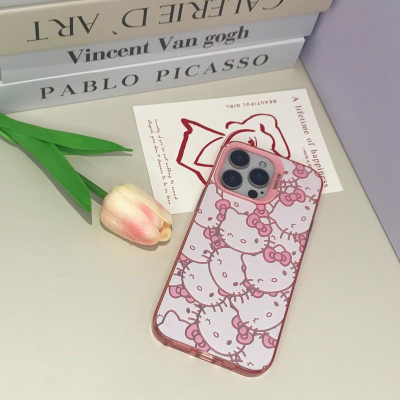 KT pink mobile phone case-Cute style  ip14 15 16