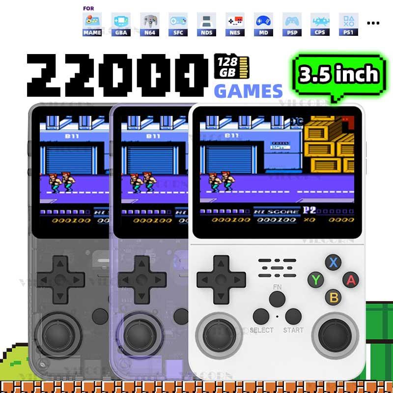 R36S Retro Handheld Video Game Console 21000+ Games Linux System 3.5 Inch IPS Screen 21000+ Games, 3000mAh, 20+ Mainstream Emulators Portable Pocket Video Player 128GB Game Boy Gift Compact Protection