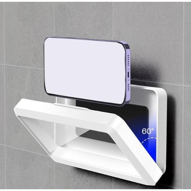 Optimal price Waterproof Shower Phone Holder,  360 Rotation Touch Screen Phone Holder Mount, Punch Free Wall Mount Phone Holder for Bathroom Wall Mirror Bathtub Kitchen