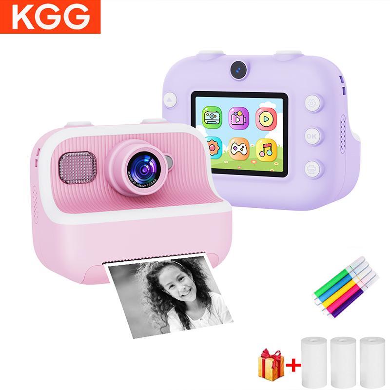 KGG M8 Mini Digital Camera, Instant Imaging Printing Camera, Ink-free Thermal Printing Student Multifunctional Digital Camera for Photography