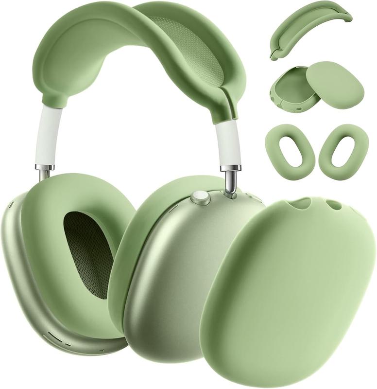 Case Cover for AirPods Max, Ear Pad Case Cover Ear Cups Cover, Headband Cover for AirPods Max Headphones, Anti-Scratch Accessories Soft  Protector for  AirPods Max-Green