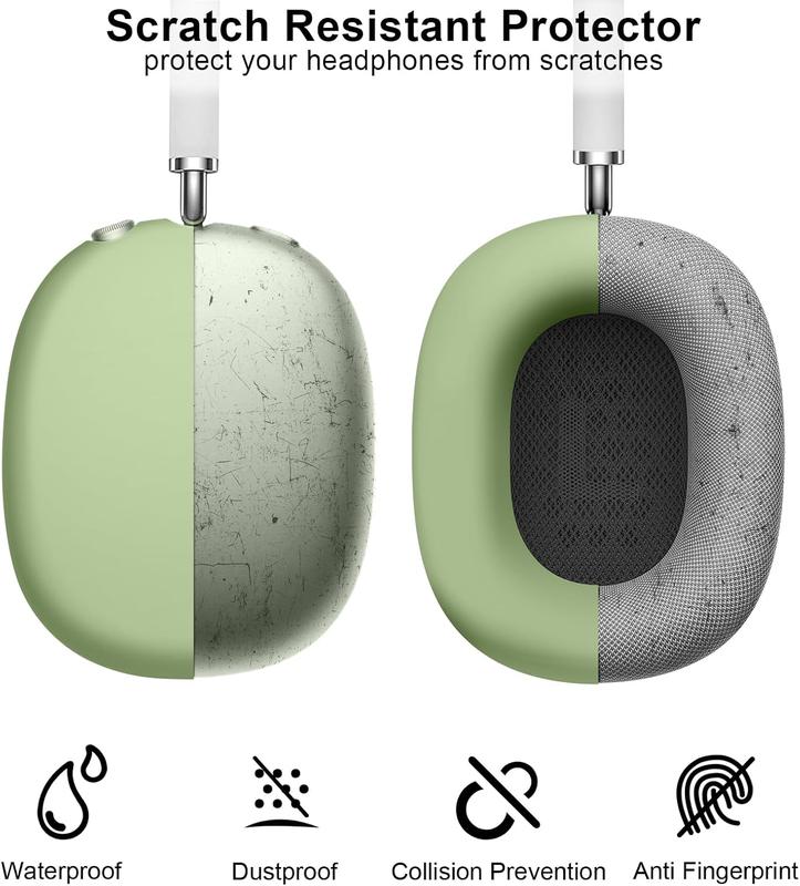 Case Cover for AirPods Max, Ear Pad Case Cover Ear Cups Cover, Headband Cover for AirPods Max Headphones, Anti-Scratch Accessories Soft  Protector for  AirPods Max-Green