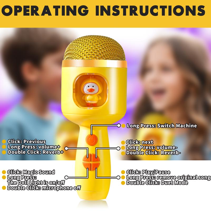 Bluetooth Karaoke MIC Toy for Kids Microphone Singing Toys