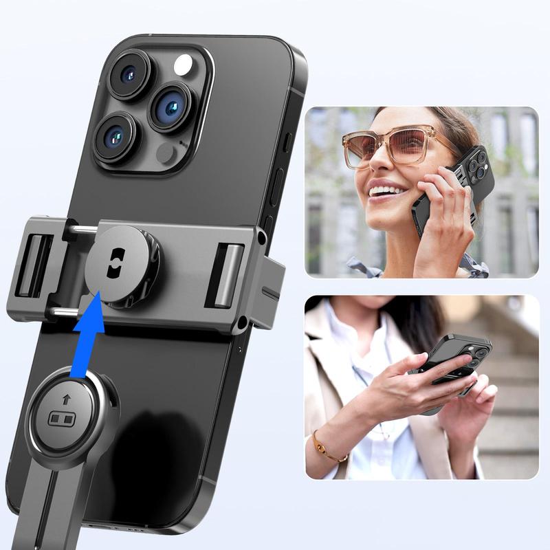 Portable Phone Selfie Stick, Wireless Remote Control Tripod Selfie Stick, Lightweight & Detachable Phone Clip for Live Streaming, Vlogging, Travel