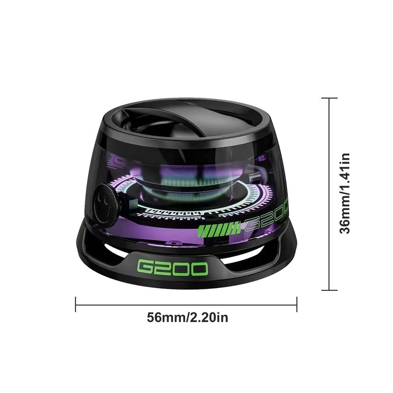 Magnetic Mini Bluetooth Speaker, G200 5W mini Speaker Wireless with Bluetooth 5.3, RGB Light, Game Mode, 7H Playtime, Portable Phone Stand for iPhone, Travel, Golf Car,for Hiking Camping,Thanksgiving Day,Christmas New Year Gift