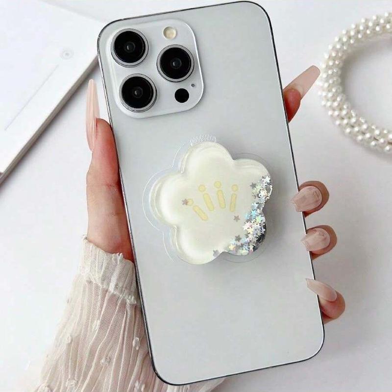 Flower Design Phone Holder, Cute Decorative Phone Stand, Adjustable Tablet & Phone Holder, Phone Accessories for Women & Girls