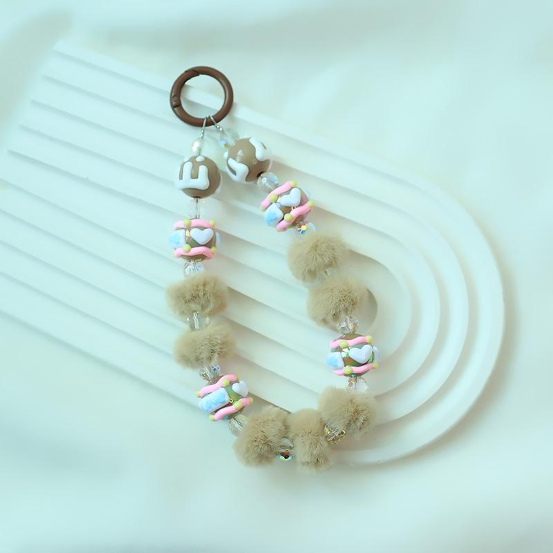 [New Arrival] Fluffy Candy Bracelet,Cuddle Candy Charm,Sweet Fluffy Phone Chain---z