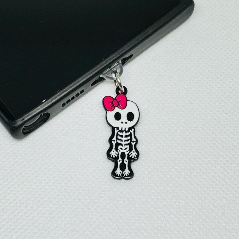 Skeleton Dust Plug for Kindle and Type-C iPhone Devices - Phone & Electronics