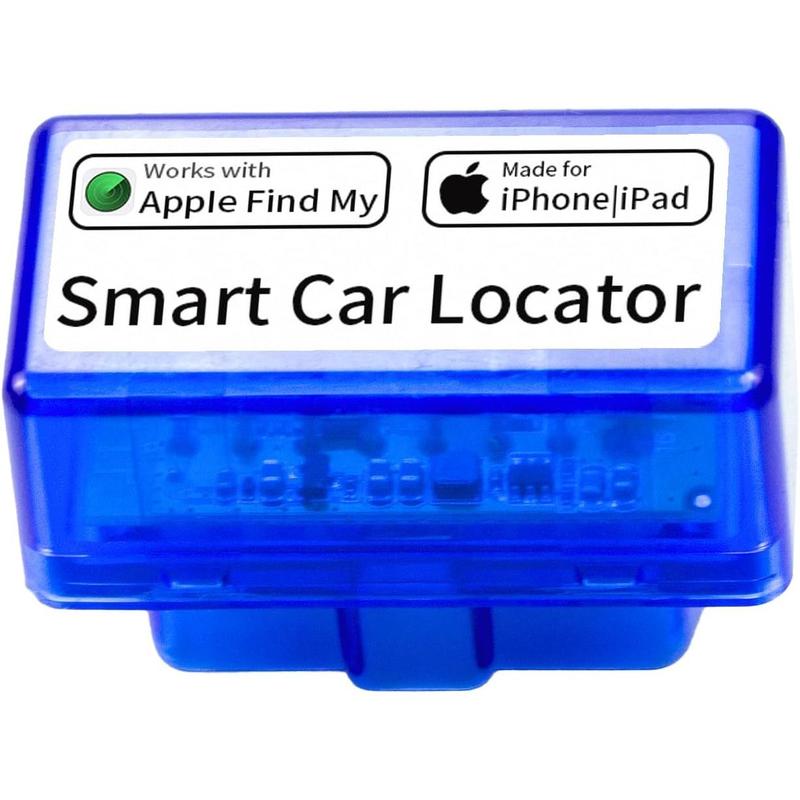 2 Real Time GPS car Tracker for Vehicles Tracking Device Car OBD Locator Works with Apple Find My APP Quick Installation Smart Tracker Anti-Lost Device Finder Position iOS Only