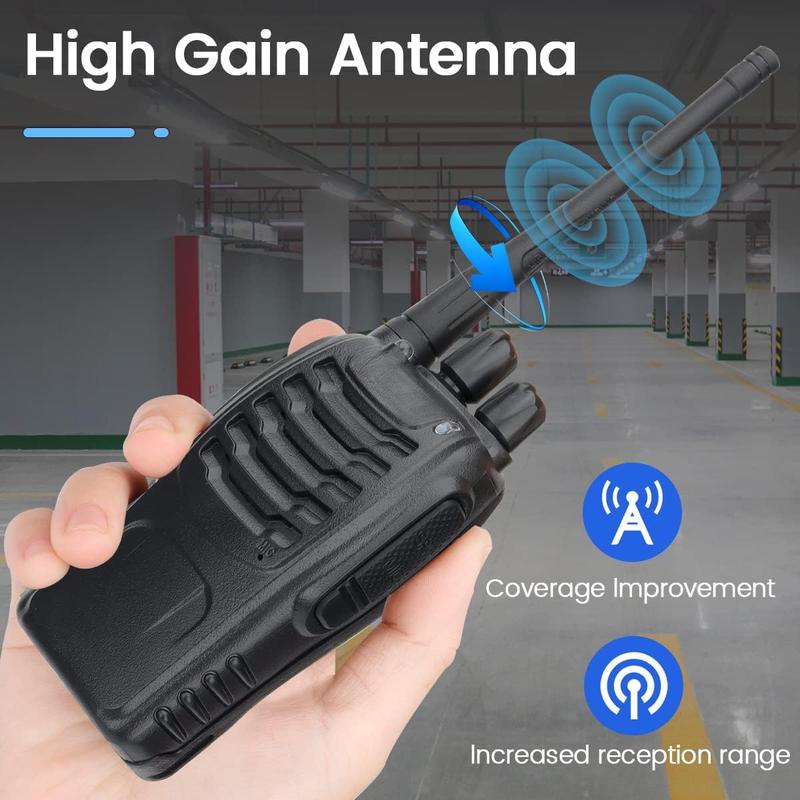 Walkie Talkies Long Range Walkie Talkie for Adults with Earpiece Mic Rechargeable 2 Way Radios Copy Frequency Handheld Two Way Radios Transceiver Walky Talky with USB Base Charger for Camping