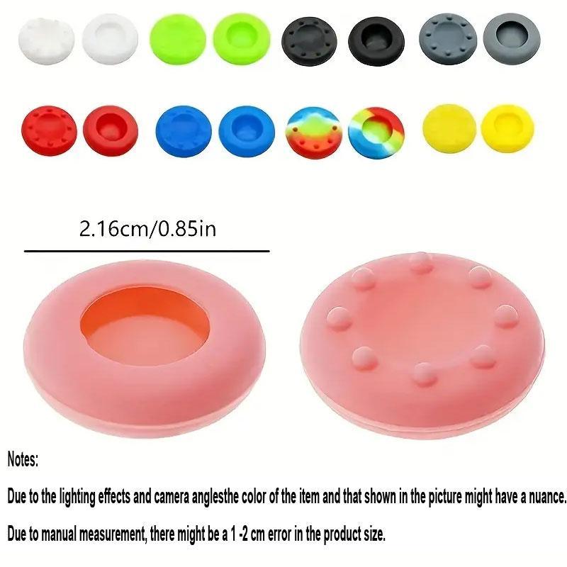 Silicone Gamepad Joystick Grip Caps Case, Colorful Gamepad Protector, Game Accessories for PS4 PS3 PS5 Xbox360 Xbox One Switch Pro Controller