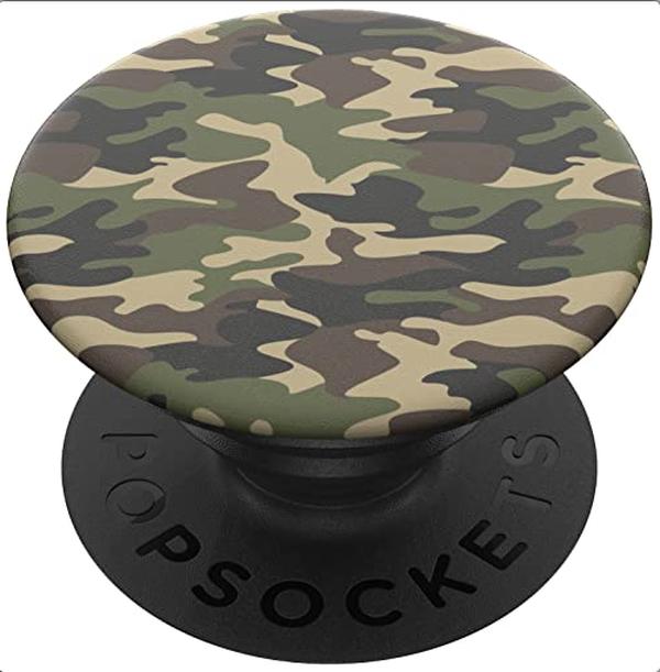 PopSockets Phone Grip with Expanding Kickstand, Nature PopGrip - Woodland Camo