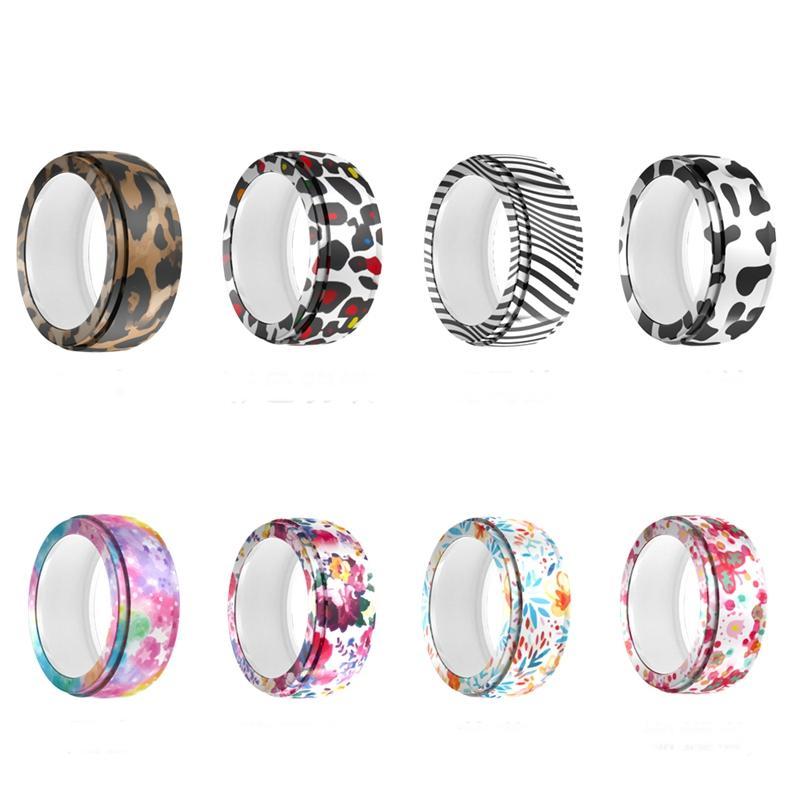 Fashion Leopard-print Pattern Silicone Case for Galaxy Smart Ring, Smart Ring Protective Case, Wearable Accessories Compatible with Samsung Galaxy