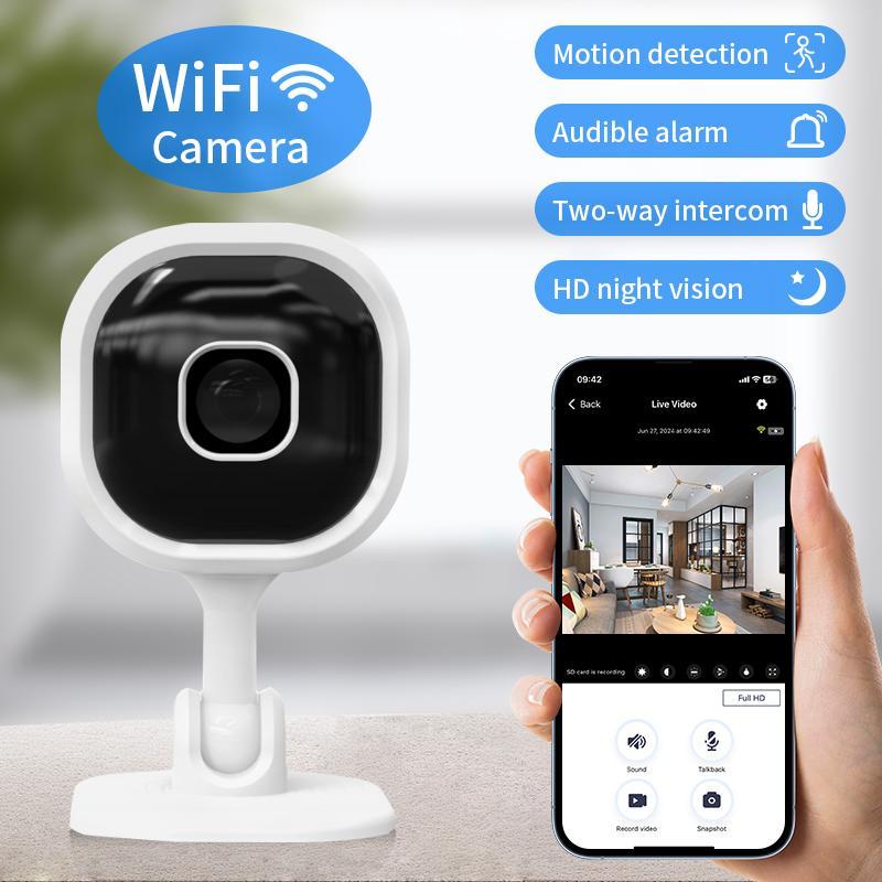 1080P Wireless Mini Surveillance Camera, Full HD Cameras, Motion-Detection Security Camera with Built-in AP Hotspot, Application Control Security Camera