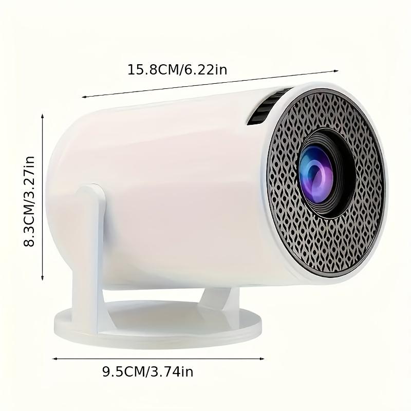 8000 Lumen 4K Mini Projector with Android 11, Portable, Full HD 1080P Support, 5G WiFi6 BT5.0, Auto Horizontal Correction, 180Rotatable for Outdoor Use with Phone TV Stick Laptop