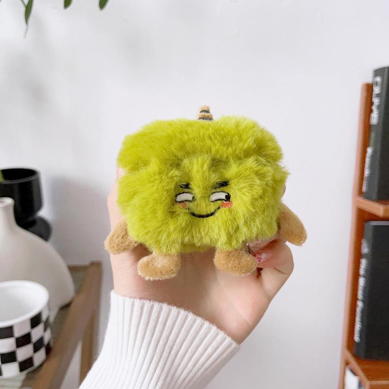 Cute Monster Design Plush Earphone Case, Soft Plush Earphone Protective Cover, Earphone Protector Cover Compatible with AirPods 3 2 1