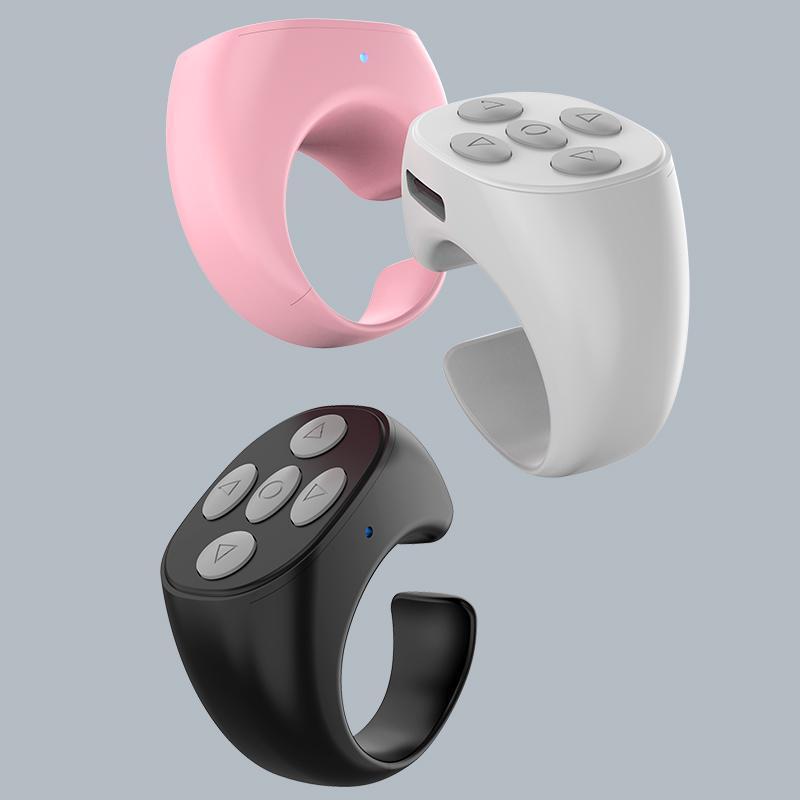 Wireless remote control ring, mobile phone selfie video controller, various APP automatic page turning, mobile phone remote control, selfie accessories