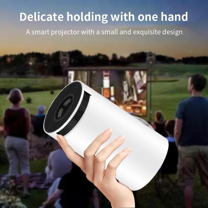 Portable Projector HY300 Pro, Android 11 Dual Wifi6 260ANSI BT5.0 720P 1280*720P Projector, Multifunctional Projector for Outdoor,Home Cinema