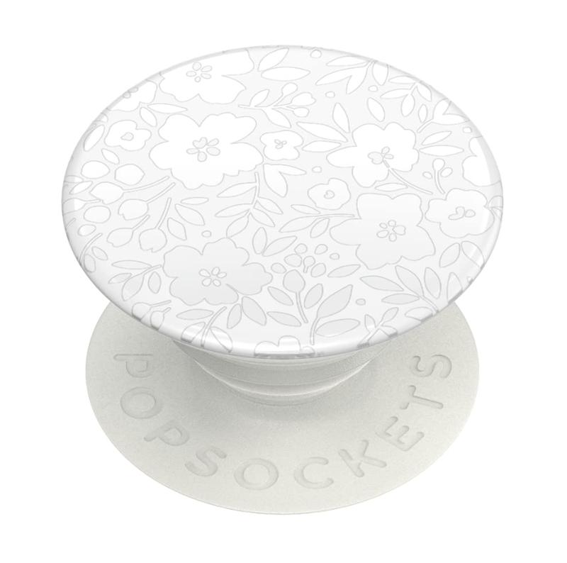 PopSockets Phone Grip with Expanding Kickstand, Floral - Blanc Fresh