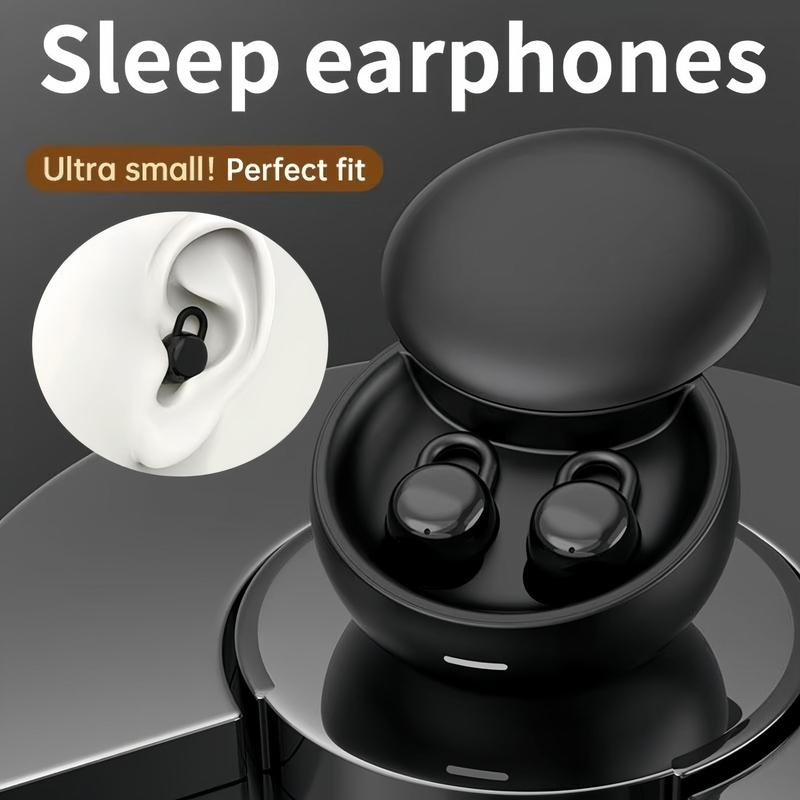 Mini True Wireless Earbuds, Ultra-compact & Discreet Earbuds with Charging Case, Noise Cancelling Headphones for Gaming, Sports, Running