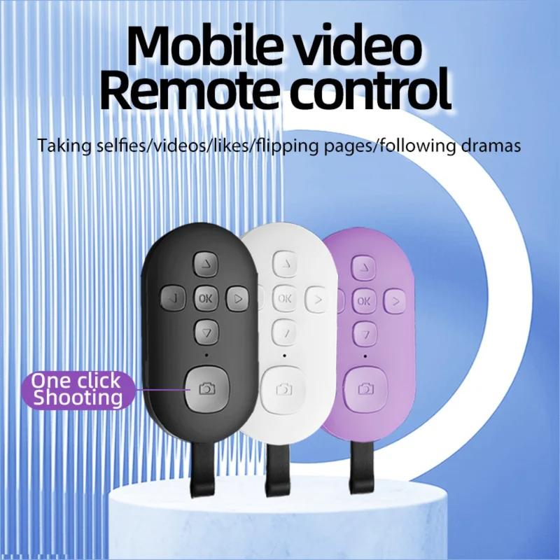 Wireless Bluetooth Mobile Selfie Lazy Instant Music Video Remote Control Mobile Phone Bluetooth Controller For Xiaomi Apple Christmas Gift