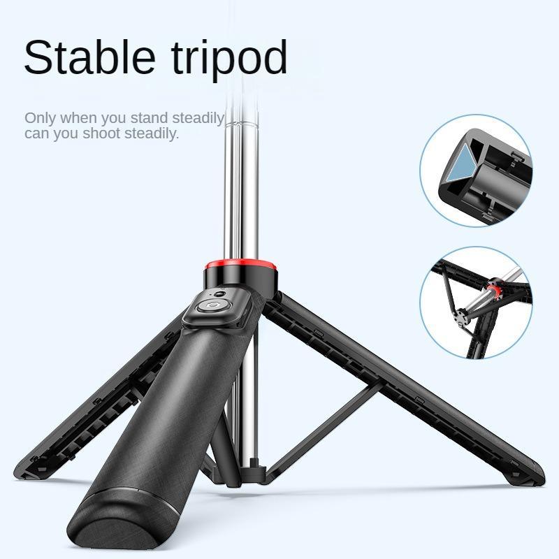 Selfie Stick Tripod with Light, Separate Design Selfie Stick Tripod, Multifunctional Selfie Stick Tripod for Live Broadcast, Vlogging, Photography