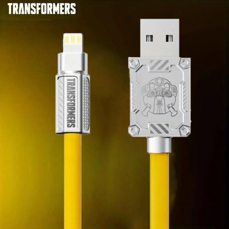 Transformers TF-A02 Fast Charging Data Cable, 1 Count Apple Interface Data Cable, Fast Charging Apple Interface Data Cable for iPhone, iPad, iPod & Mac