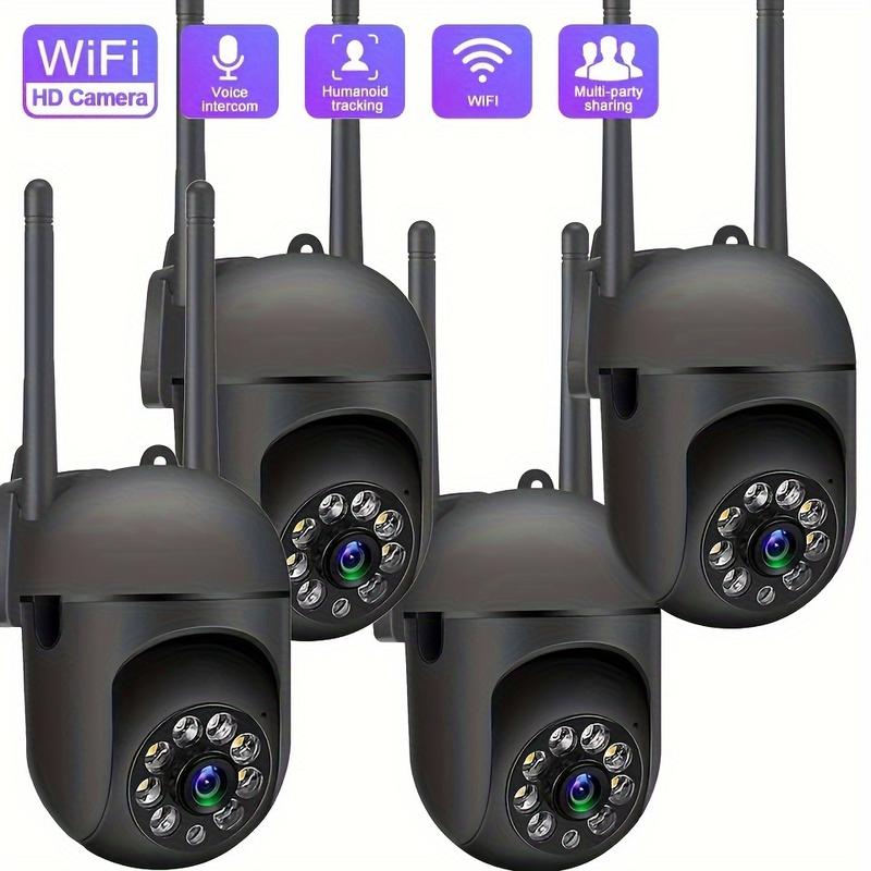 355° 1080p HD WIFI Surveillance Camera - Indoor Wall Hanging Home Security System with Color Night Vision, AI Mobile Detection, Two-Way Audio, Real-Time Video Recording, and USB Powered Wi-Fi Enabled