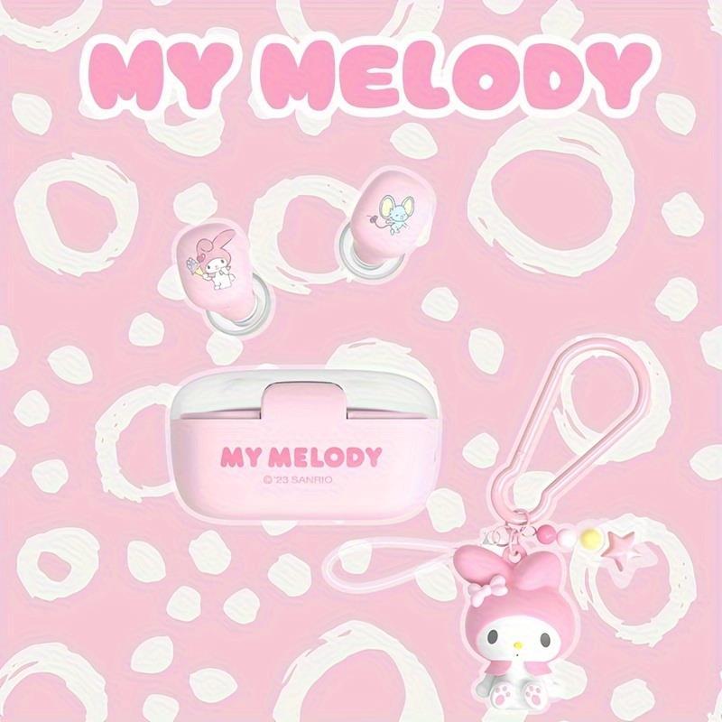 4 Styles Sanrio Hello Kitty Kuromi Melody Cinnamoroll Wireless Earphones - Unique Translucent Design, Easy Carrying, Smart Calls, Kawaii Patterned Earbuds - Perfect Cute Birthday or Christmas Gift for Girls